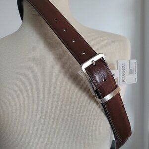 NWT – Perry Ellis Men’s Portfolio Reversible Leather Dress Belt (Size: 38)